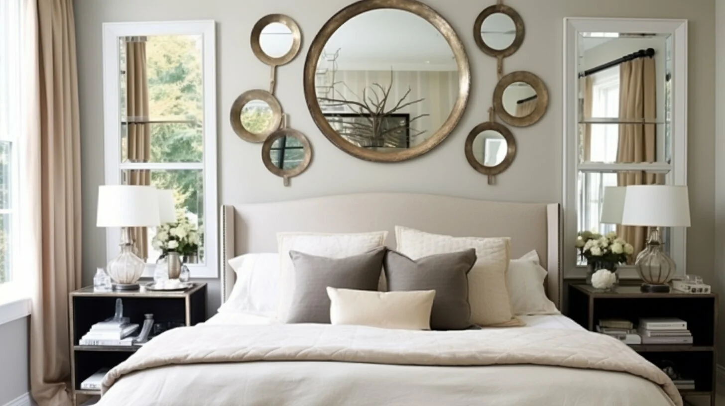 bold statement mirror decorating ideas for bedroom design