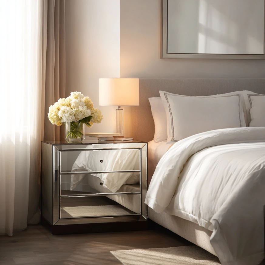 creative mirror placement gallery wall with layered mirrors