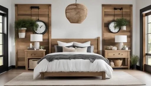 Modern farmhouse bedroom furniture accessories