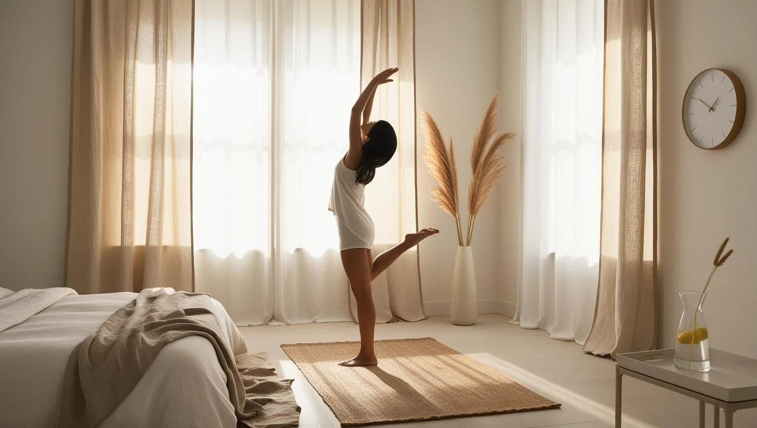 Woman avoiding screens before bed to optimize your sleep cycle