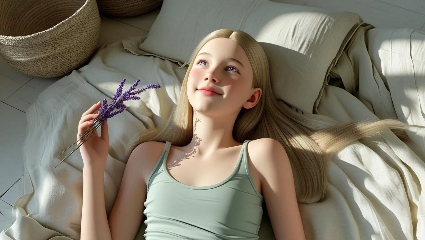 A Guide to Organic Bedding highlighting eco-friendly pillows and sheets.