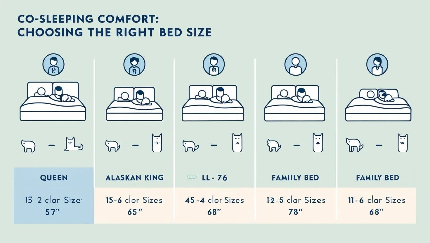 Family enjoying right bed size together in cozy bedroom