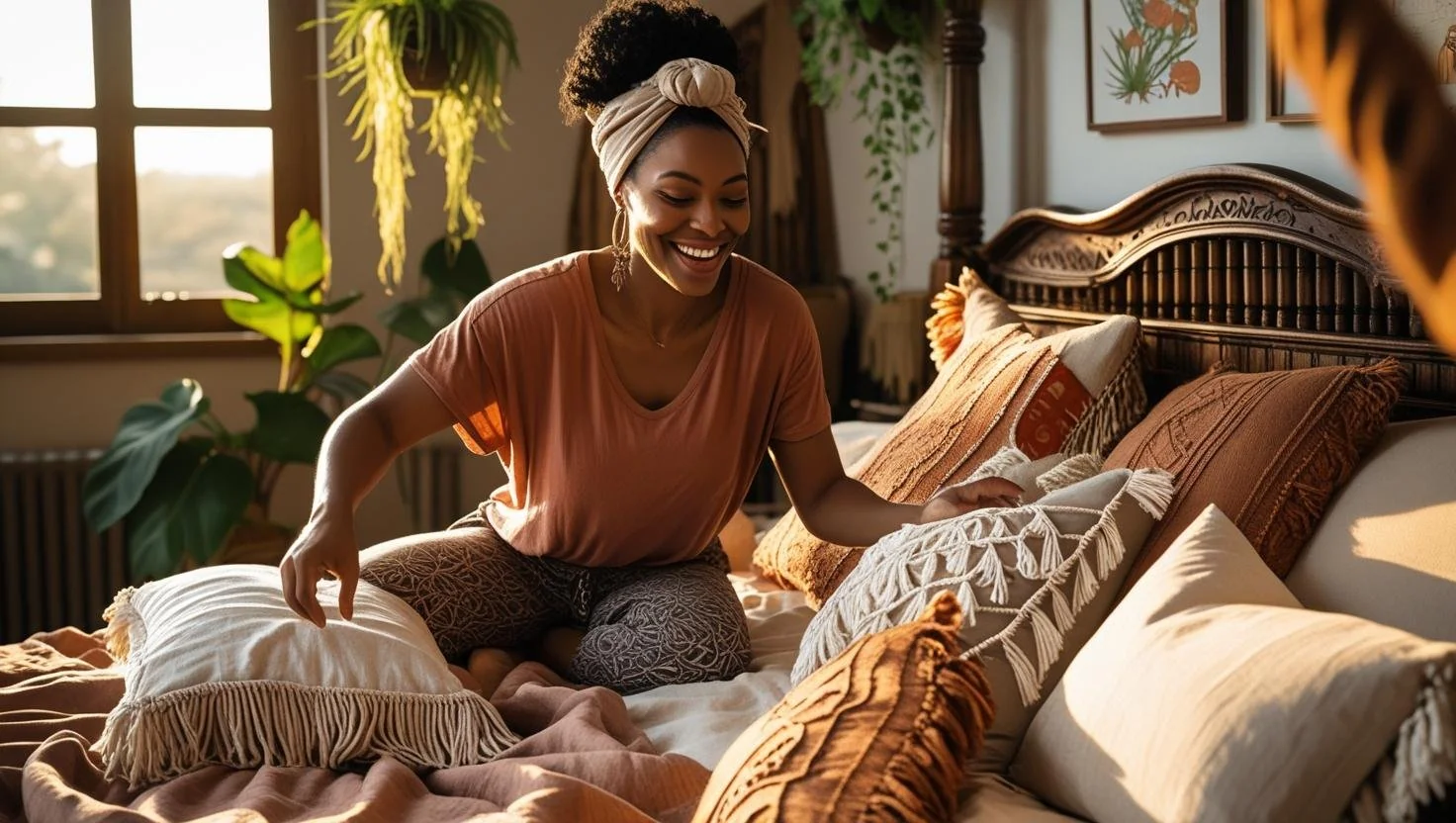 Layered pillows and covers demonstrating what is a sham bedding