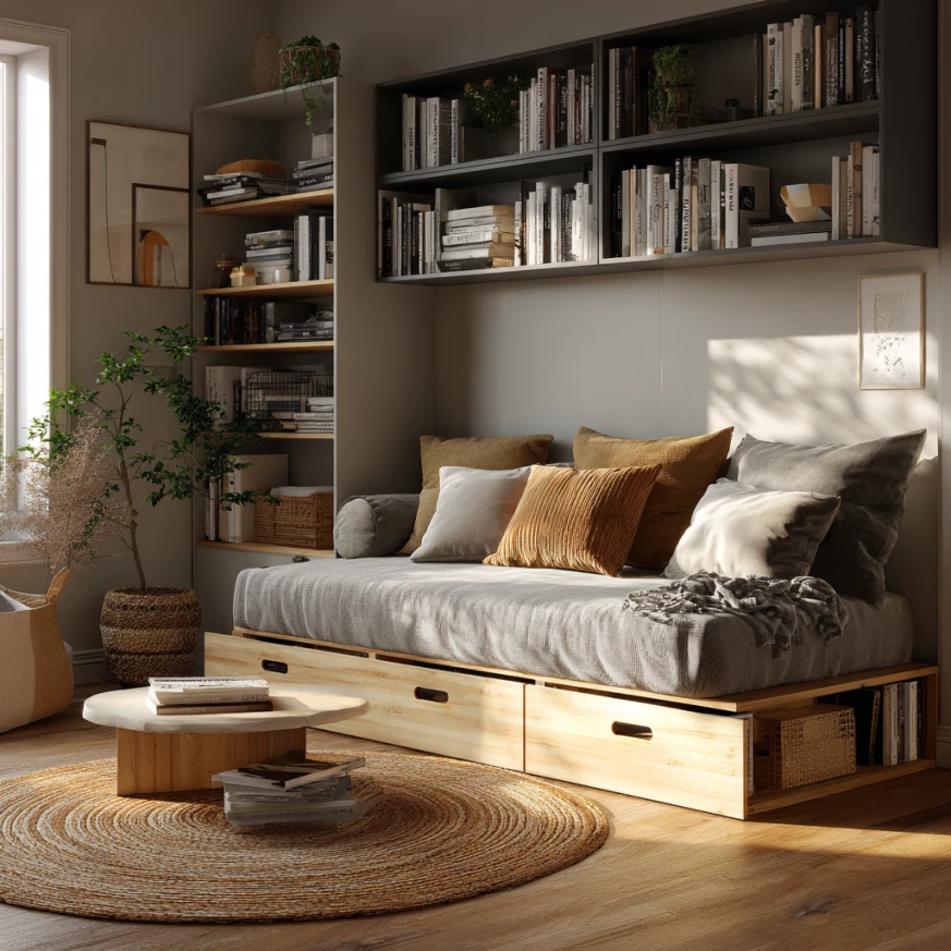 A close-up image of a memory foam sofa bed with mattress showing its pressure relief design and how a sofa bed with mattress offers genuine comfort.