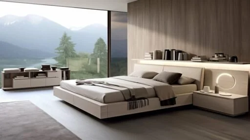 Space-saving design of platform and storage beds