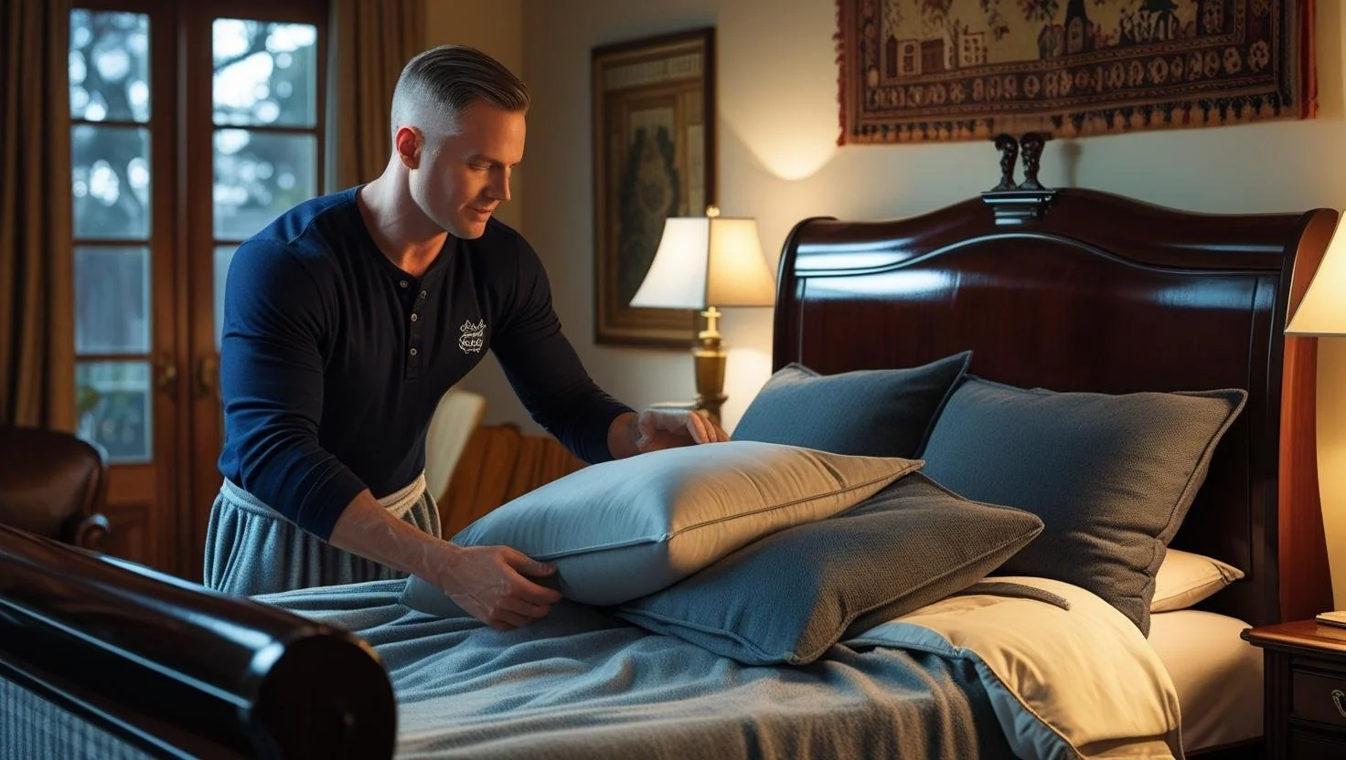 Modern platform bed with solid base