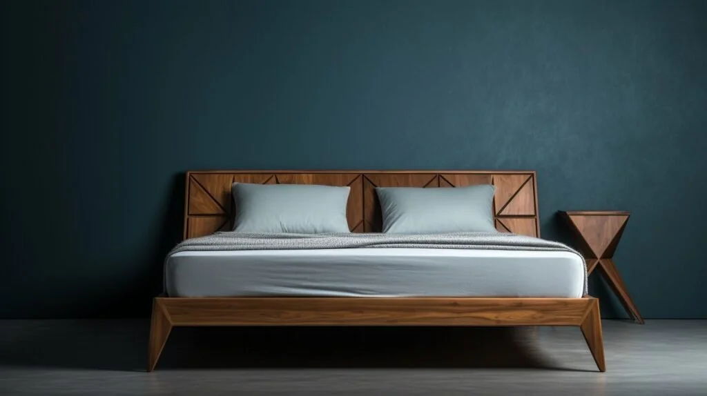Wood bed frame used in modern bed designs