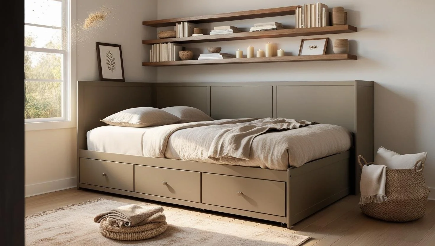 Full bed frame dimensions with storage drawers
