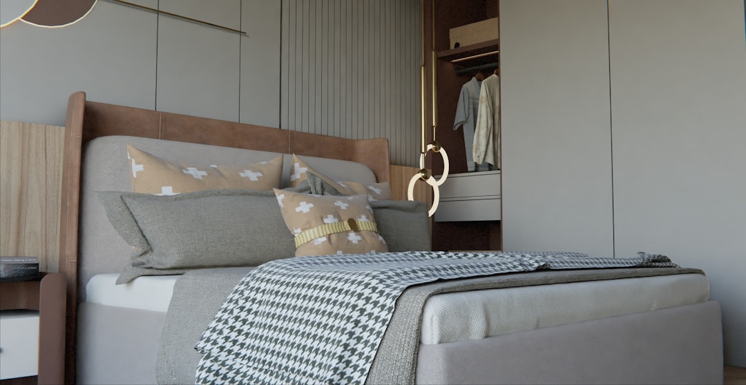 This photo exemplifies care and maintain bedroom carpets tips by showing a calendar of weekly vacuuming and annual deep cleaning tasks.