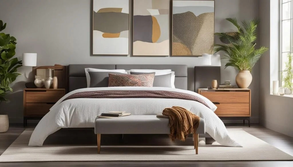 bedroom with decorative shams bedroom showcasing decorative sham variations