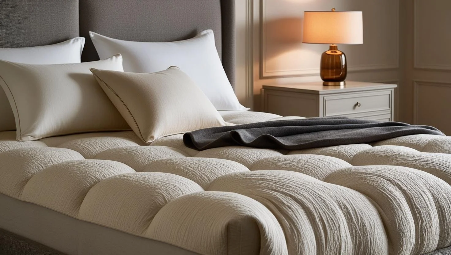 Couple testing different beds to find the best mattress types