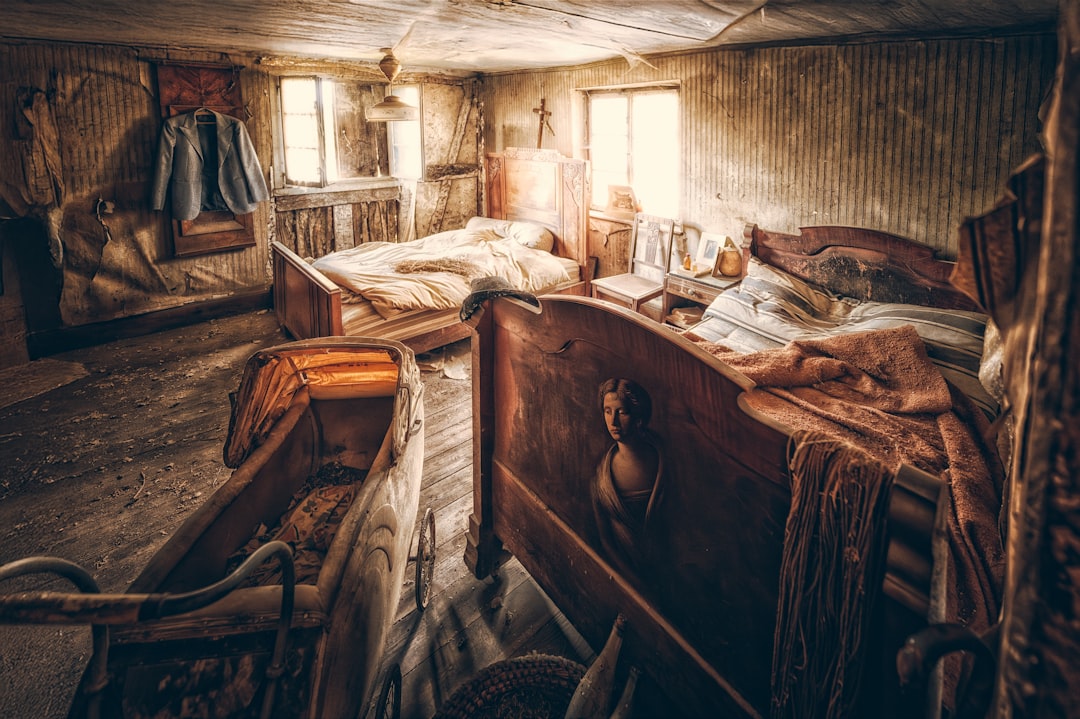 final look of completed DIY bed frame project in styled bedroom