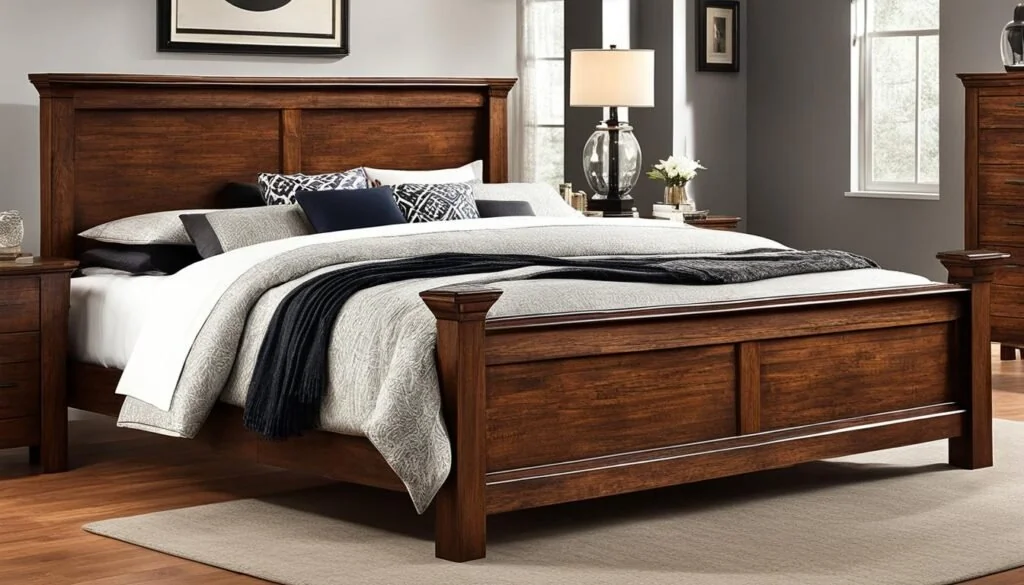 hardwood upholstered bed frames