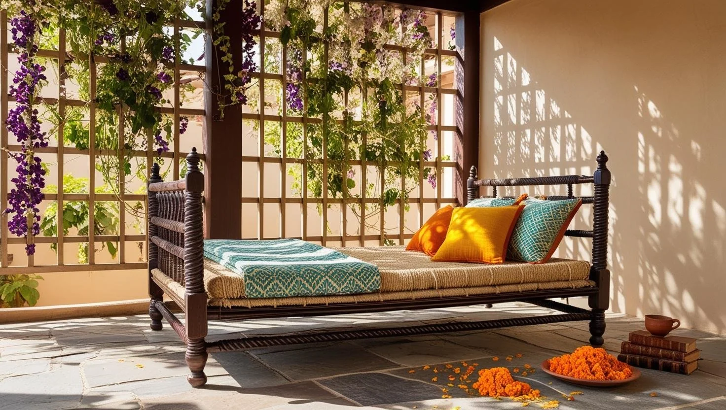 Indian Charpoy – Breathable and Back-Friendly - bedroom