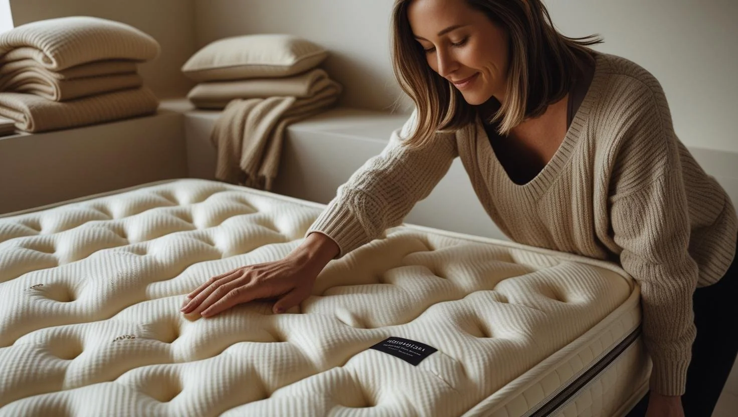 Couple comfortably sleeping on a king size mattress after proper care