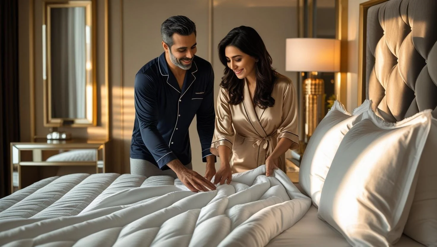 This picture demonstrates that top luxury mattresses can justify their higher price through long-term durability, cooler sleep, and tailored support.