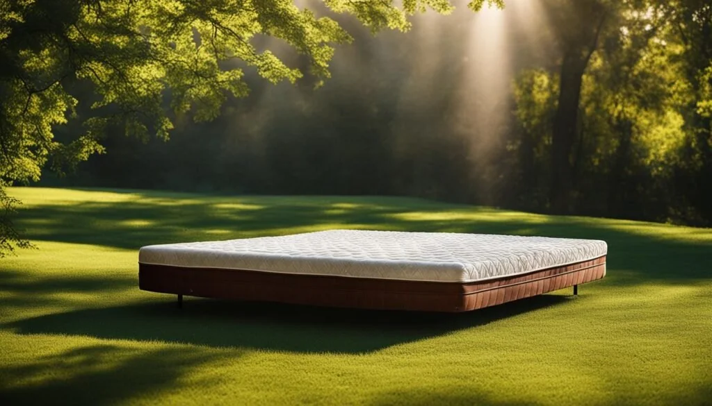 This image shows natural drying tips for how to clean pee from a mattress using airflow and sunlight for faster results.