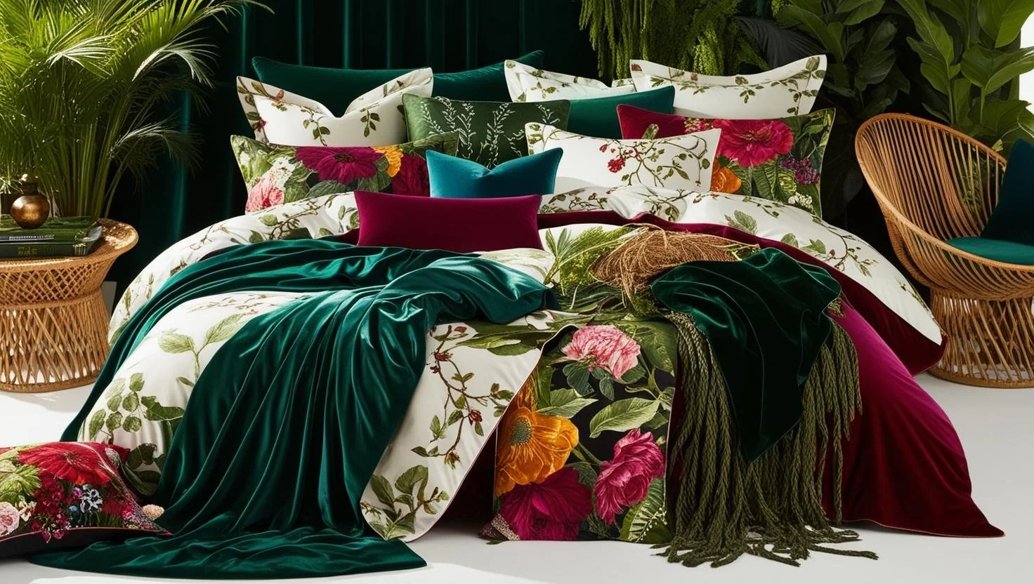 dramatic layers and maximalist bedding ideas