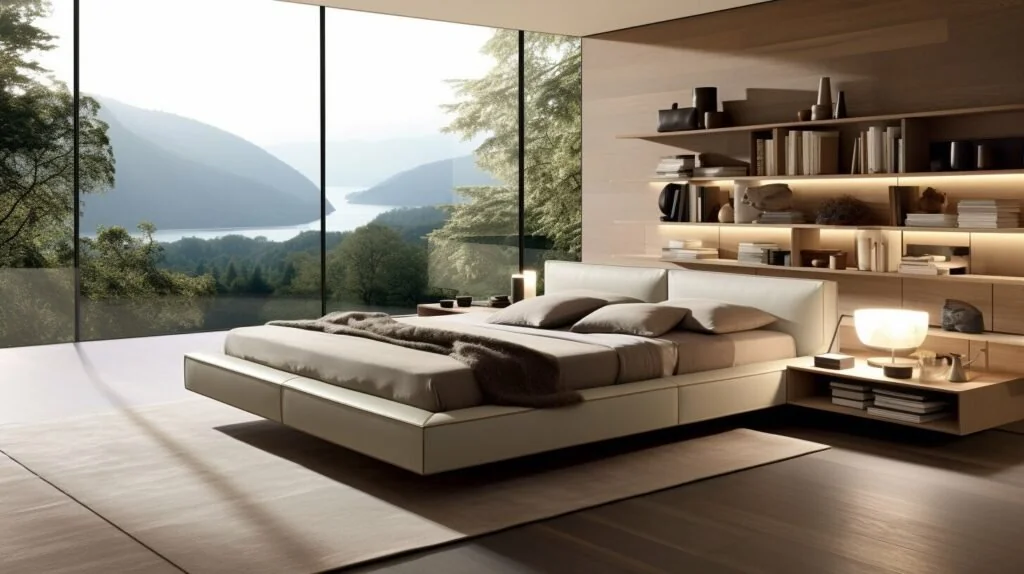 Customized platform beds in modern and traditional spaces in wood and featuring platform beds traditional bedrooms