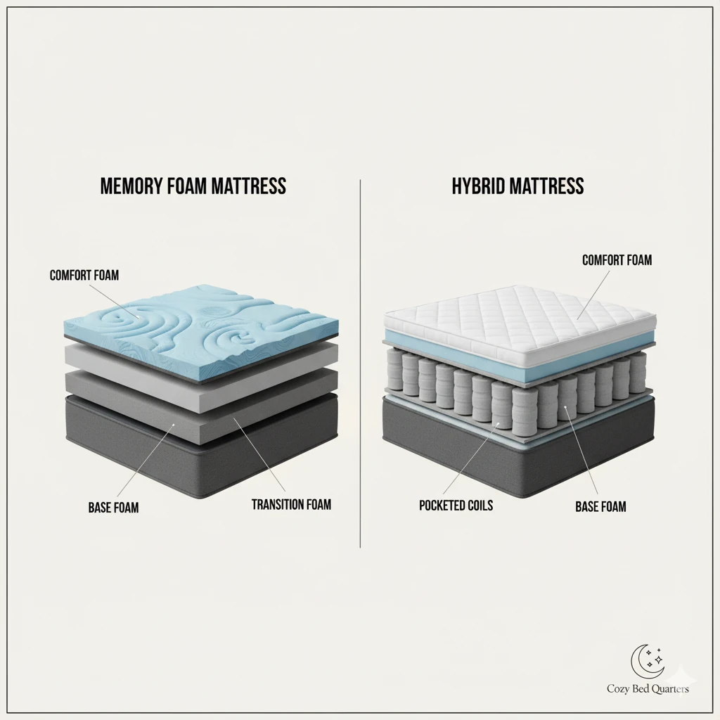 sequence showing how to clean a mattress with vacuuming, blotting, and featuring clean mattress