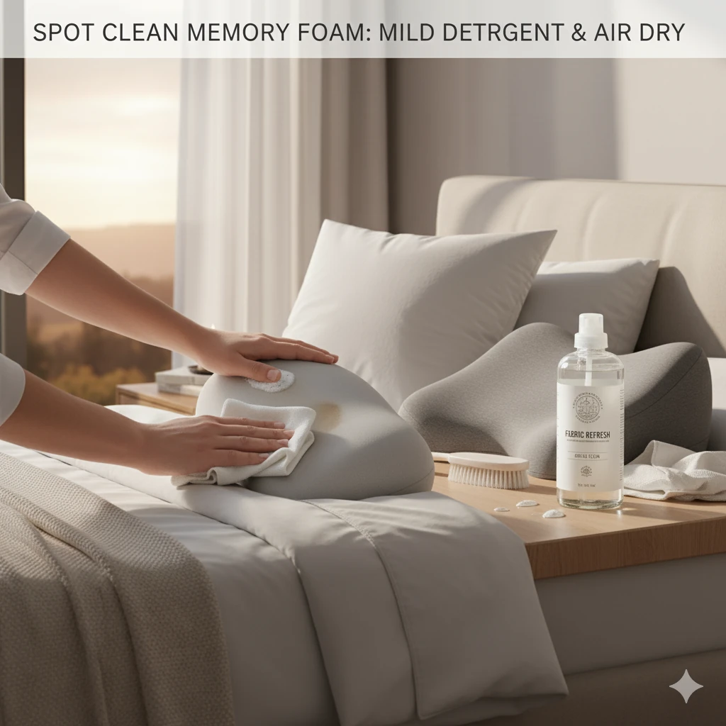 (And Often) Wash Pillows - spot cleaning memory foam pillow with mild featuring wash pillows keep