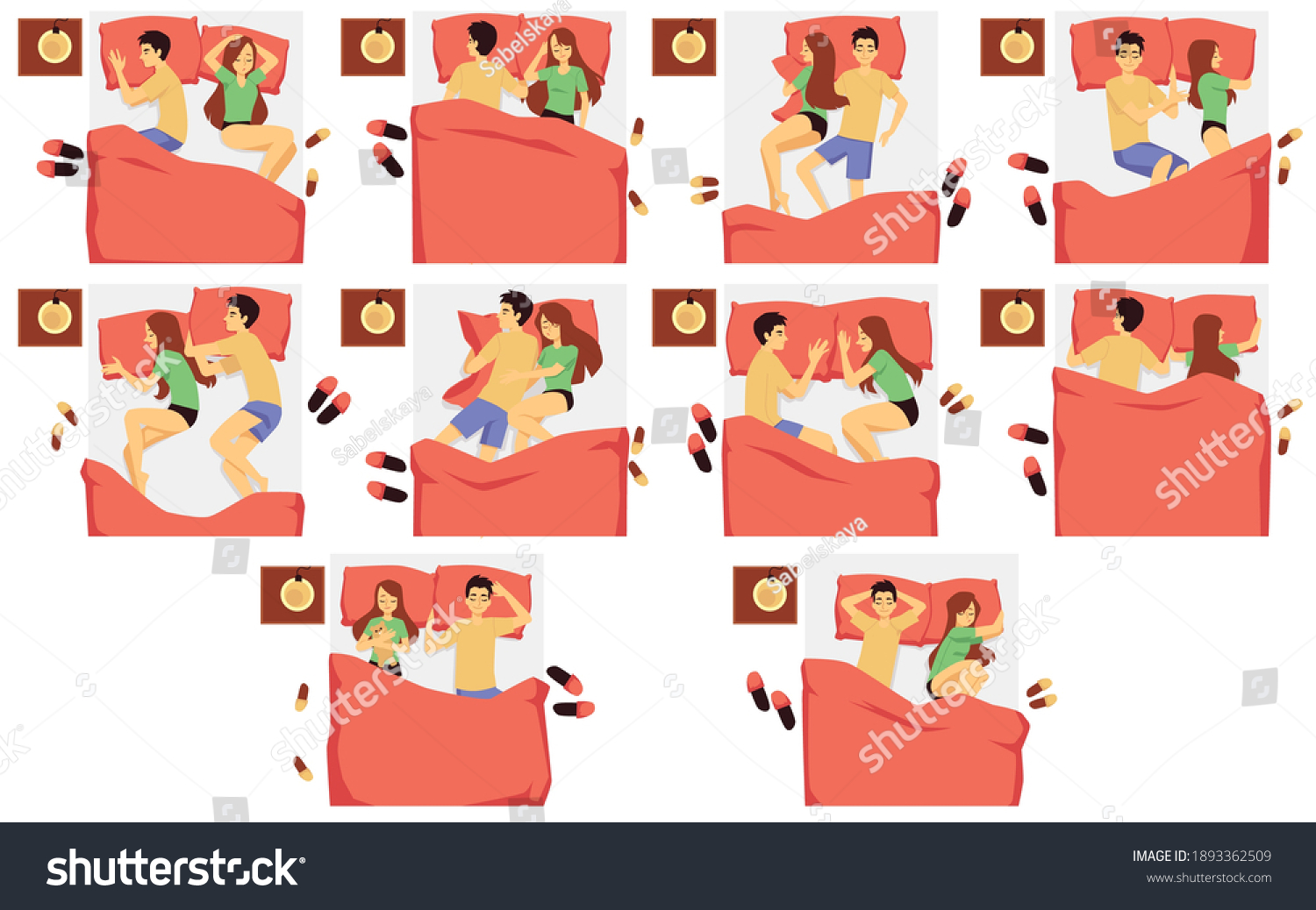 Illustrations of various couple sleeping positions – helps choose amon featuring mattresses couples toss turn