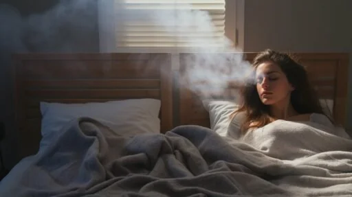 Sleep Temperature Regulation chart showing temperature effects on sleep quality