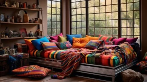 Trundle bed mattress with coordinated bedding and protector