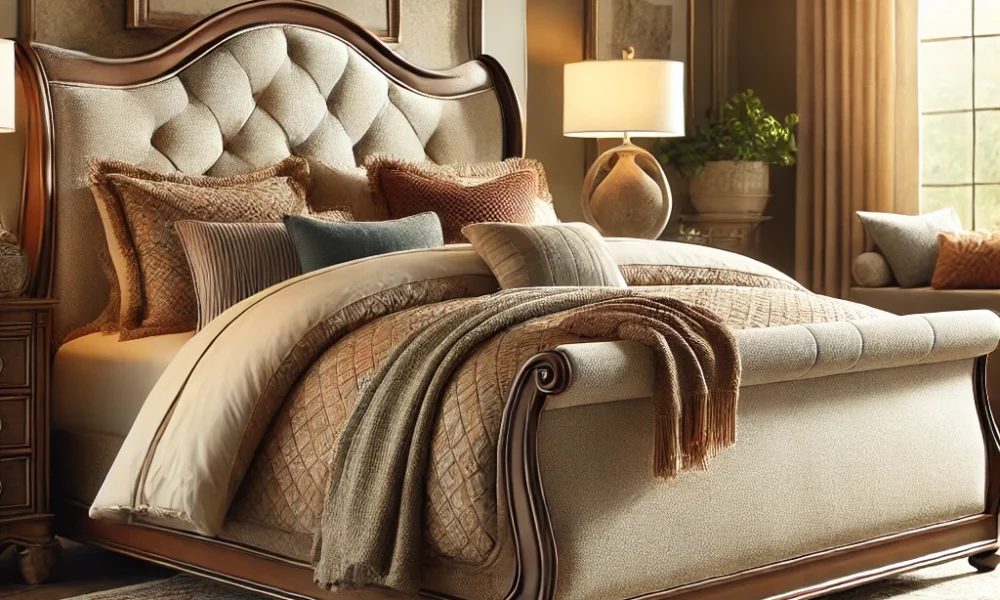 Dulane Upholstered Sleigh Bed