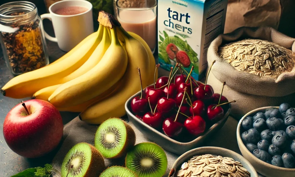 Best foods for deep sleep evening snack with banana and almond butter