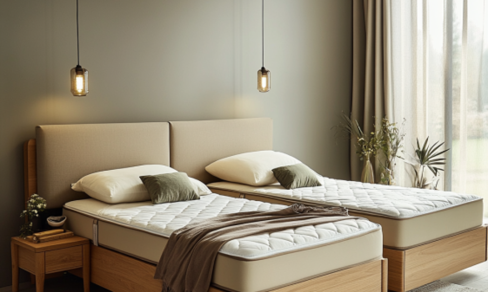 The Doppelbett method as a solution for better sleep in couples with different mattress needs.