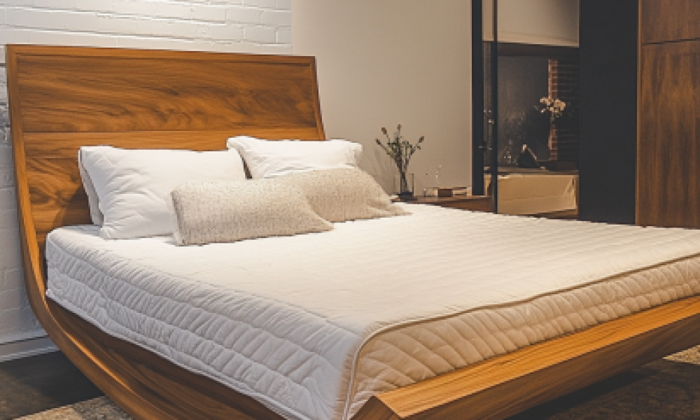 "How to incline your bed using bed risers for a stable and uniform elevation, improving sleep posture and circulation."