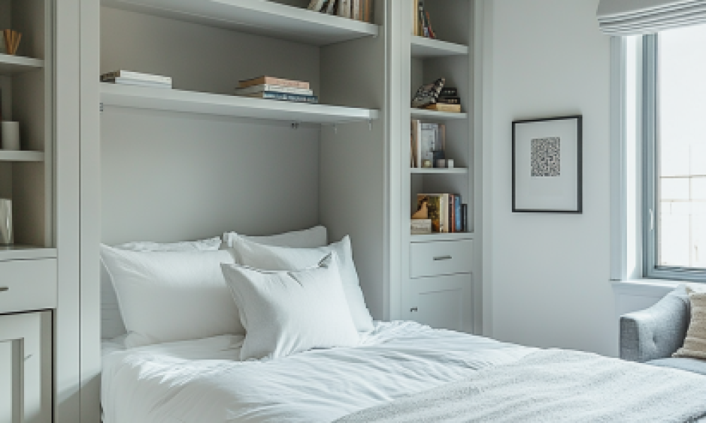 Modern Beds-7 Modern beds with a Murphy design in a multifunctional guest room
