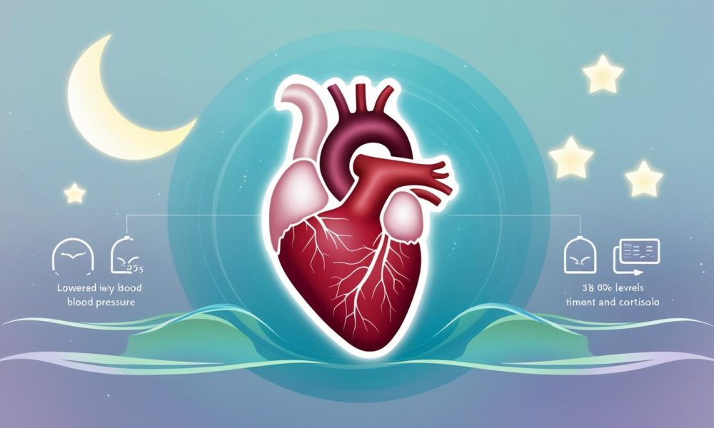 Visual concept of heart recovery during sleep illustrating the impact of sleep on heart health.