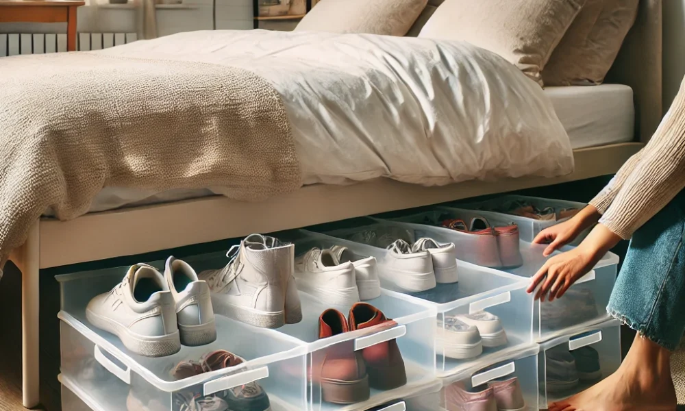 Under-Bed Shoe Storage