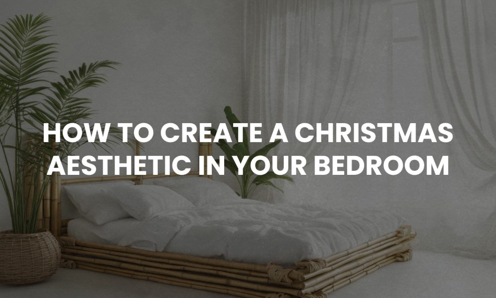 Christmas bedroom aesthetic