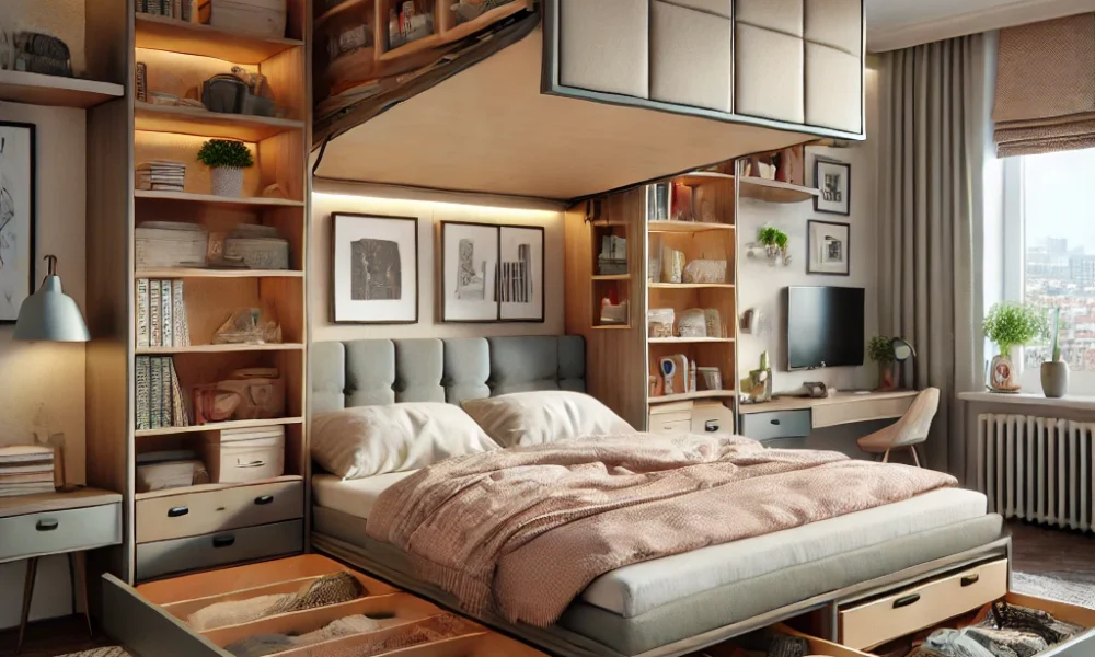 hidden storage beds