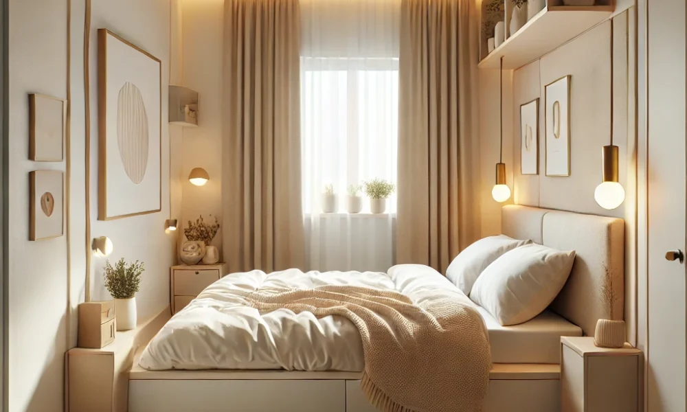 how big is a king size bed in small room setup